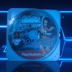 WWE SmackDown Shut Your Mouth Greatest Hits Sony PlayStation 2 Disc Only TESTED